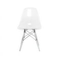 thumbnail image 3 of Nicer Furniture AP6102CL-CL-4 Transparent Clear Legs Eiffel Style Dining, Side Chair - Set of 4, 3 of 3