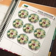 thumbnail image 2 of Tropical Yellow Hibiscus Flower Hawaiian Vacation Planner Calendar Scrapbooking Crafting Stickers, 2 of 4