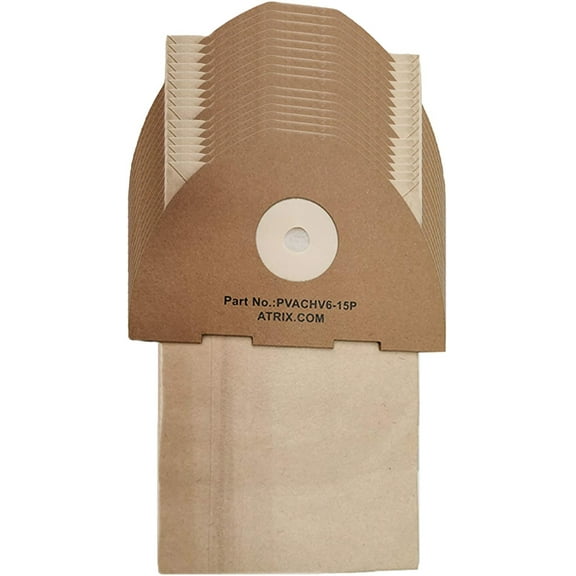 Atrix PVACHV6-15P Vacuum Filter, Brown, 15 Count