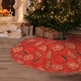 thumbnail image 5 of Defioc Tomatoes for Christmas Tree Skirt Snowman Xmas Tree Skirt Farmhouse Christmas Decorations Tree Mat for Holiday Party Decor-36", 5 of 6