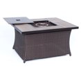 thumbnail image 3 of Hanover Hudson Square 4-Piece Fire Pit Lounge Set with Glazed Faux-Wood Tile Top, 3 of 12