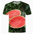 thumbnail image 3 of TKKCS Mens Funny Graphic T-Shirts- Fruit Print Summer Casual Crew Neck Short Sleeve Novelty Tees Green Size 2XL, 3 of 5