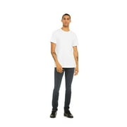 BELLA+CANVAS Adult Unisex Short Sleeve Crew T-Shirt for Tie-Dyeing, 2-Pack, Large, White