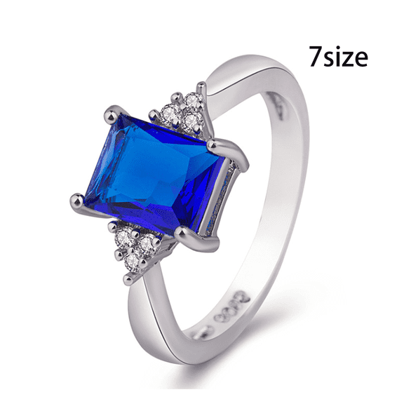 DESIGNICE Rings for Women Elegant Vintage Rings Unique Engagement Rings Size 7