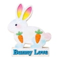 thumbnail image 1 of YWIYIUD 1PC Wooden Easter Rabbit Table Decorations Easter Hand Painted Rabbit Ornaments Tabletop Centerpieces Tiered Tray Decor for Spring Easter Indoor Home Party Patio Yard Decor 6.5inch, 1 of 5