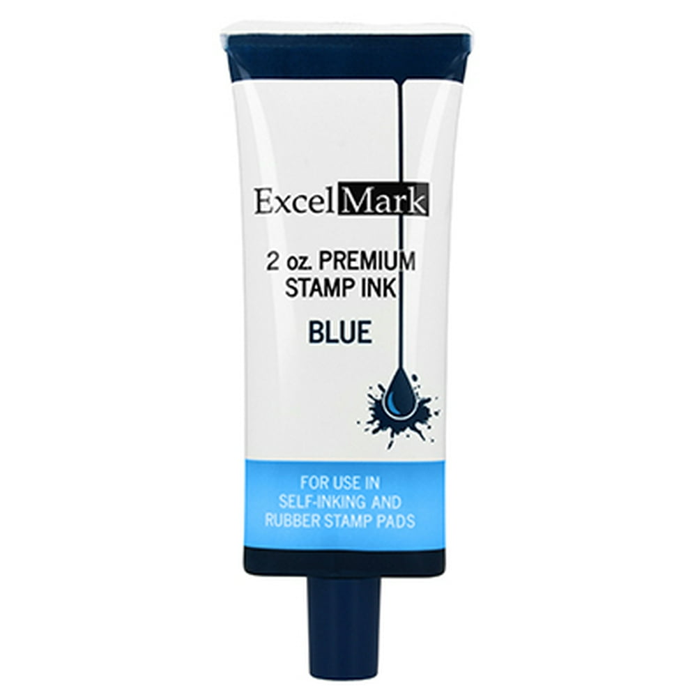 Self Inking Stamp Refill Ink 2 oz. Blue Ink