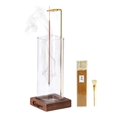 thumbnail image 1 of Soporte para incienso de madera para ceremonias con colector de cenizas de cristal y 20 varillas, 1 of 7