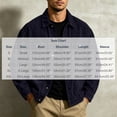 thumbnail image 2 of Raeneomay Men's Denim Jacket - Long Sleeve Collared Multi Pocket Outerwear S-XXL, 2 of 4