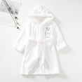thumbnail image 4 of Youmylove Kids Pajamas Toddler Kids Baby Boys Girls Cartoon Bathrobes Hooded Warm Flannel Night-Robe Sleepwear Pajamas, 4 of 5