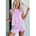 thumbnail image 7 of Women's Phalaenopsis 2-Piece Mineral Wash Cotton Tank Top and Lined Split Skirt Set | [ZhiHiMeRi] | (US 12-14)L, 7 of 7