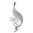 thumbnail image 2 of Elegant Rhinestone Brooch for Women with Silver Alloy Material and Sparkling Design Fits Most Occasions 2.5 inch, 2 of 8