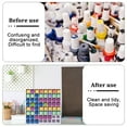 thumbnail image 4 of 64 Grids PVC Pigment Holder Display Racks Rectangle White 33x8.9x33cm, 4 of 6