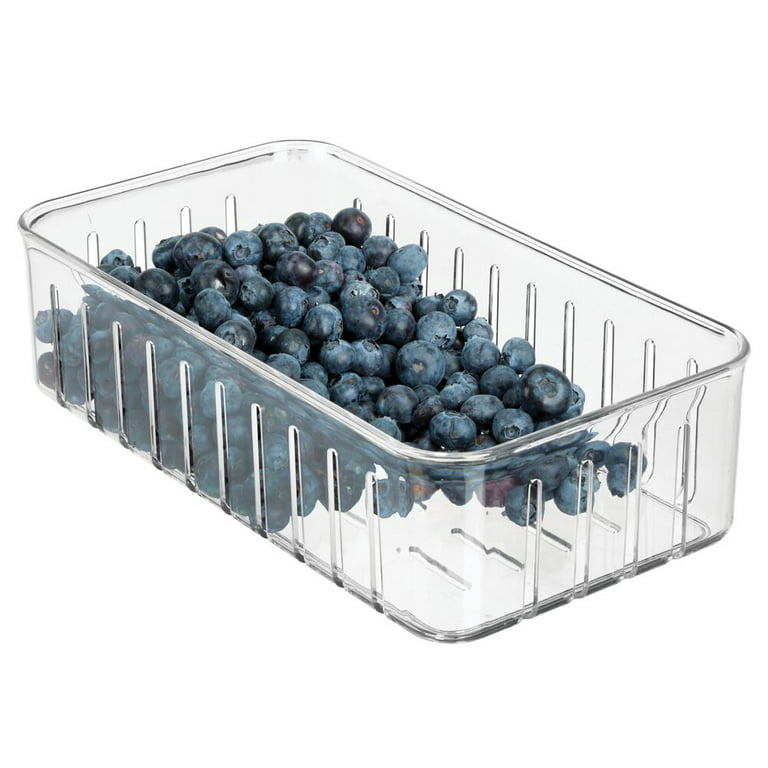 Mairbeon Plastic Clear Fridge Drawer Basket Kitchen Food Fruit Storage Box  Organizer 