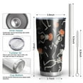 thumbnail image 6 of 30oz Skeleton Pumpkin Halloween Pattern Tumblers Stainless Steel Tumbler with Lid and Straw,Vacuum Insulated Double Wall Travel Tumbler Cups Mug with Cleaning Brush for Coffee,Tea, 6 of 7