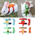 thumbnail image 3 of FTsdfkl Adjustable Bunny Harness and Leash Set, Small Pet Cute Vest Harness Leash with Decoration for Small Animals Ferrets Hedgehogs Outdoor Walking, 3 of 5