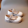 thumbnail image 4 of YunPes Girls Dress Shoes Contrast Color Edge Mary Jane Loafers Bow Uniform Platform Shoes Summer Princess Dress Shoes, 4 of 9