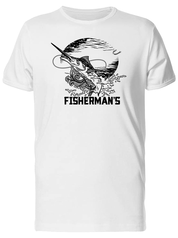 Smartprints Cool Swordfish Logo Tee Men's Image by Shutterstock