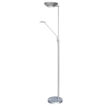 Southwestern Floor Lamp - 72" Dimmable Standing Lamp for Living Room, Bedroom, Office - Satin Chrome Finish