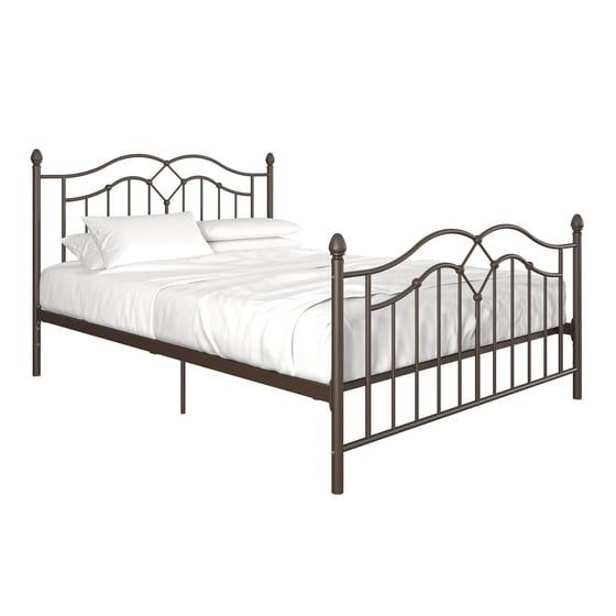 Dhp Tokyo Modern Metal Bed Frame Bronze Multiple Sizes