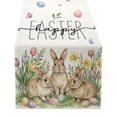 thumbnail image 2 of zhangmingg Easter Holiday Dining Table Runner Featuring Festive Bunny and Egg Designs for Seasonal, 2 of 4