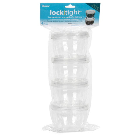 LockTight Small Plastic Storage Containers: 8 Ounces - Walmart.com ...
