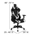 thumbnail image 6 of Flash Furniture Optis Black Gaming Desk and Black Reclining Gaming Chair Set with Cup Holder, Headphone Hook & 2 Wire Management Holes, 6 of 13