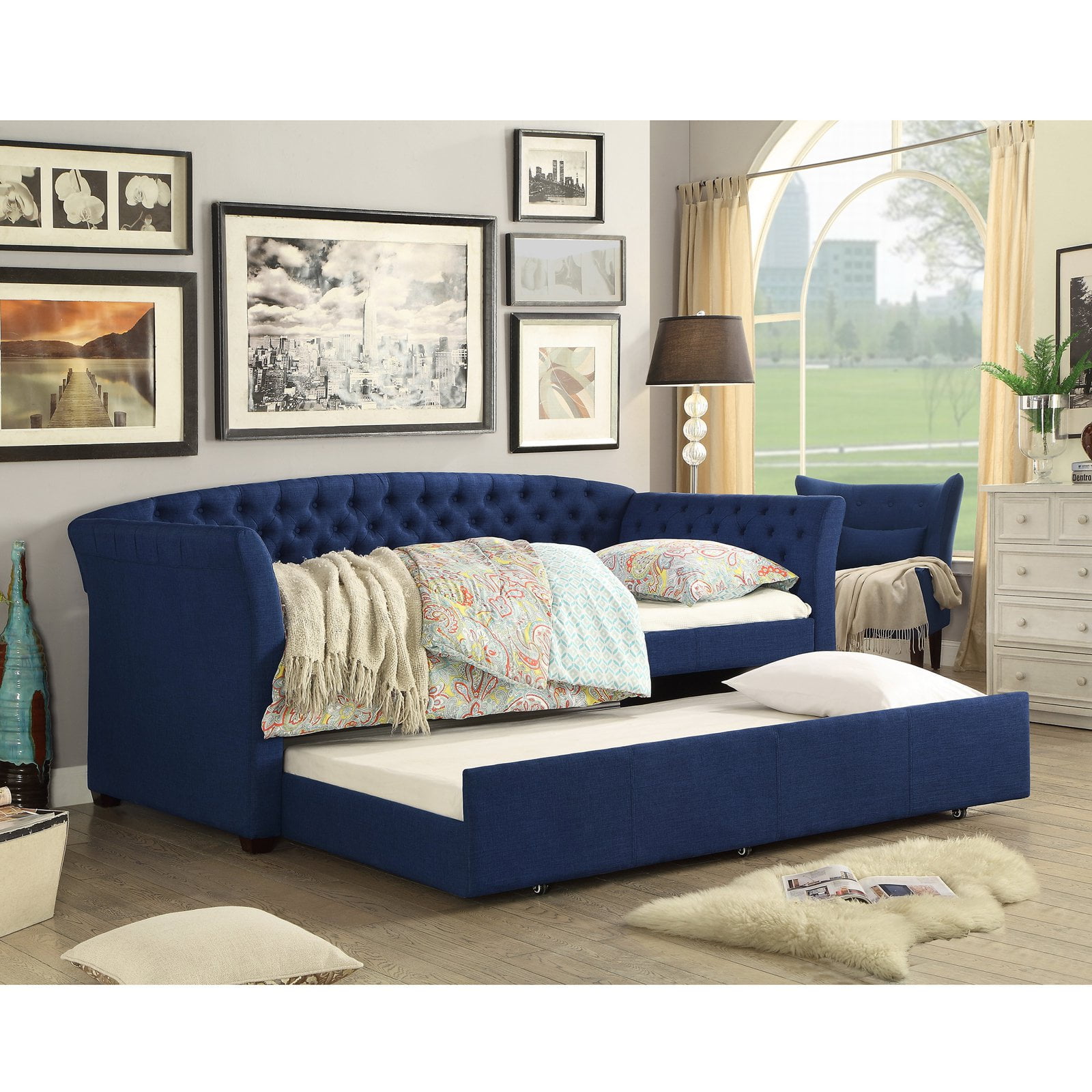 Rosevera Elsa Twin Size Daybed with Trundle