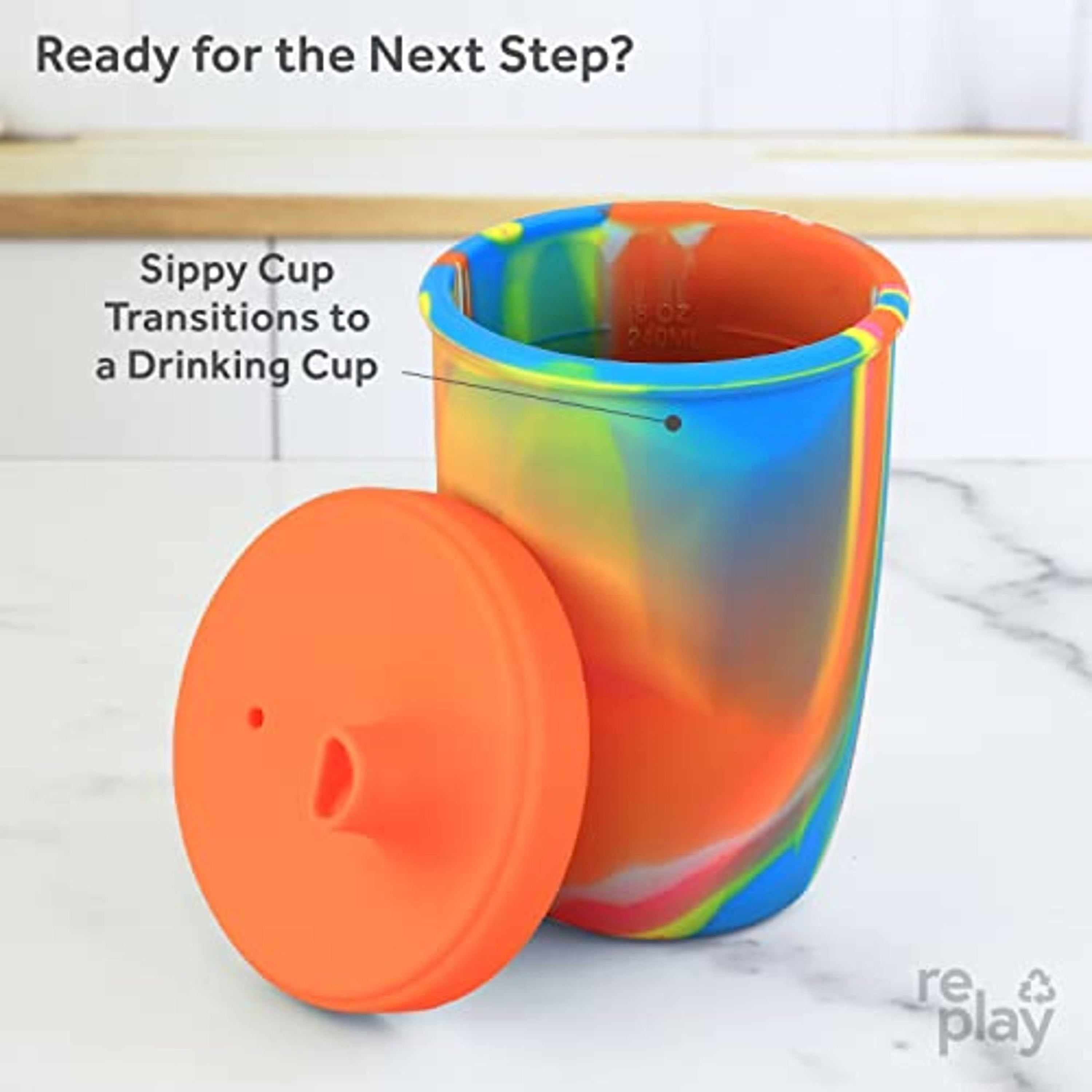 8 oz. Silicone Sippy Cup – Re-Play