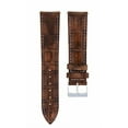 thumbnail image 2 of 19/16MM LEATHER WATCH BAND STRAP FOR ROLEX DATE, AIRKING LIGHT BROWN WHITE STIT, 2 of 2