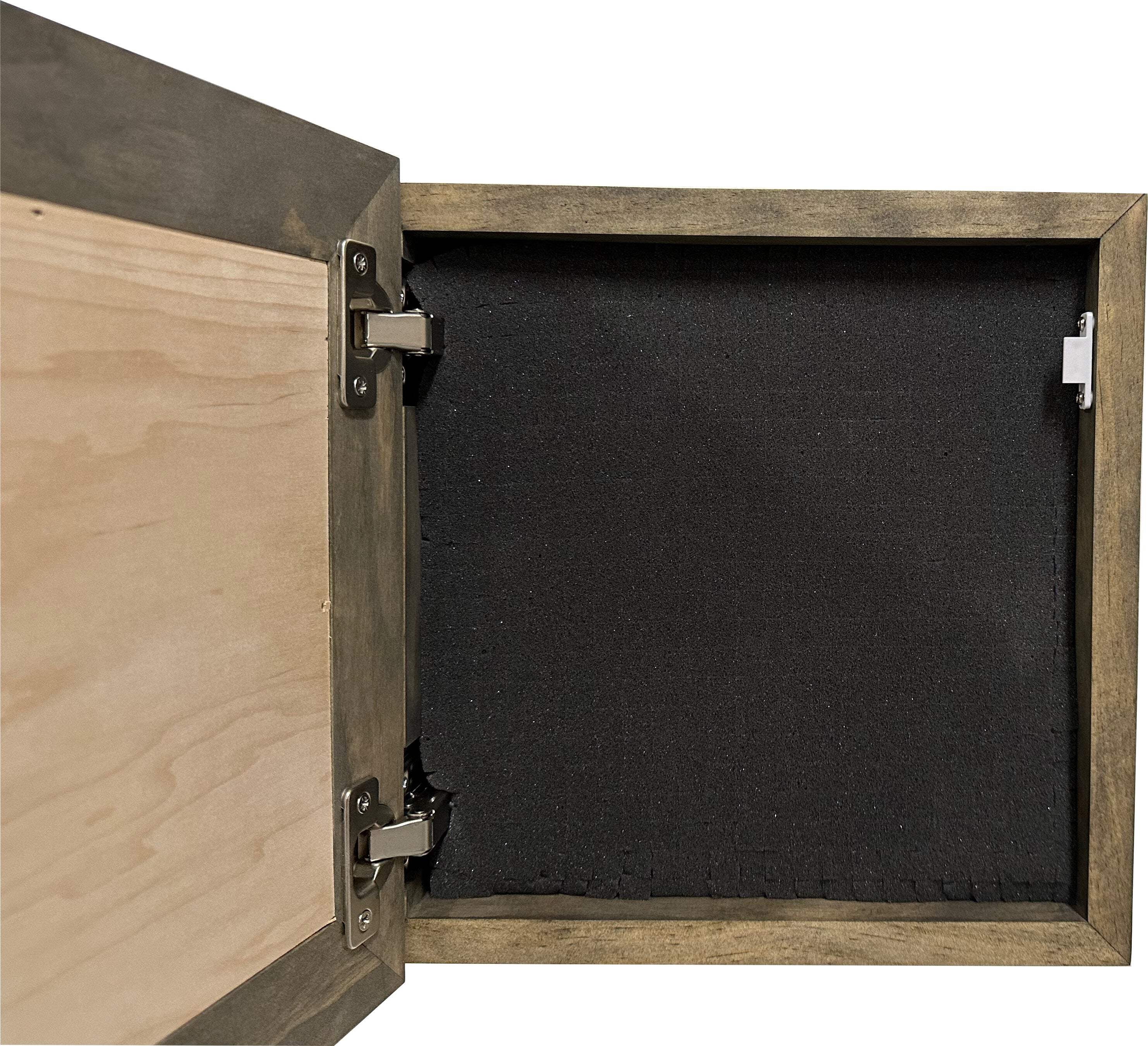 Bellewood Designs Decorative Wooden Gun Safe with Hummingbird and Hibiscus