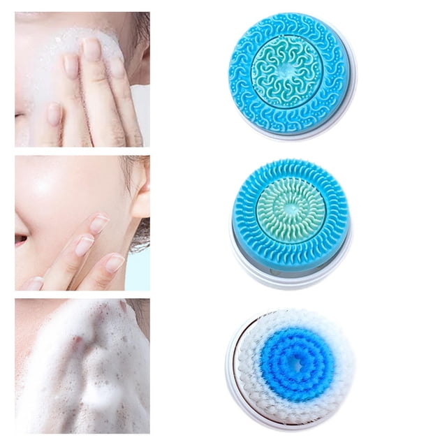 Cabezales de cepillo de limpieza facial Macarena 3 uds exfoliante suave