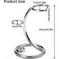 thumbnail image 2 of Portable Razor And Brush Stand, Stainless Steel Shaving Stand For Men (silver), 2 of 5