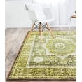 thumbnail image 4 of Unique Loom 3135000 4 x 6 ft. Imperial Lygos Rectangular Rug, Green, 4 of 10