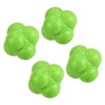 thumbnail image 1 of Unique Bargains Rebond Réaction Balles Coordination Formation Balle Agilité Trainer TPR, Vert 4 Pack, 1 of 4