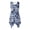 Blue Floral Patchwork Theme, variant on Womens Sleeveless Sundress, Watercolor Hydrangea Butterfly Round Neck Asymmetric Hem Midi Dress, Deep Side Pockets Summer Sleeveless Dress for Party