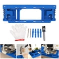 thumbnail image 1 of Jig Door Hinge Router Template Adjustable Versatile Door Hinge Jig Kit for 2-1/2 To 6 Inch Hinges, 1 of 7