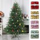 thumbnail image 1 of Juego de 44 Adornos Navideños Transparentes: Bolas de Plástico Irrompibles de 5 Cm En Rojo, Verde, Dorado y Rosa para Decorar Árboles y Fiestas., 1 of 6