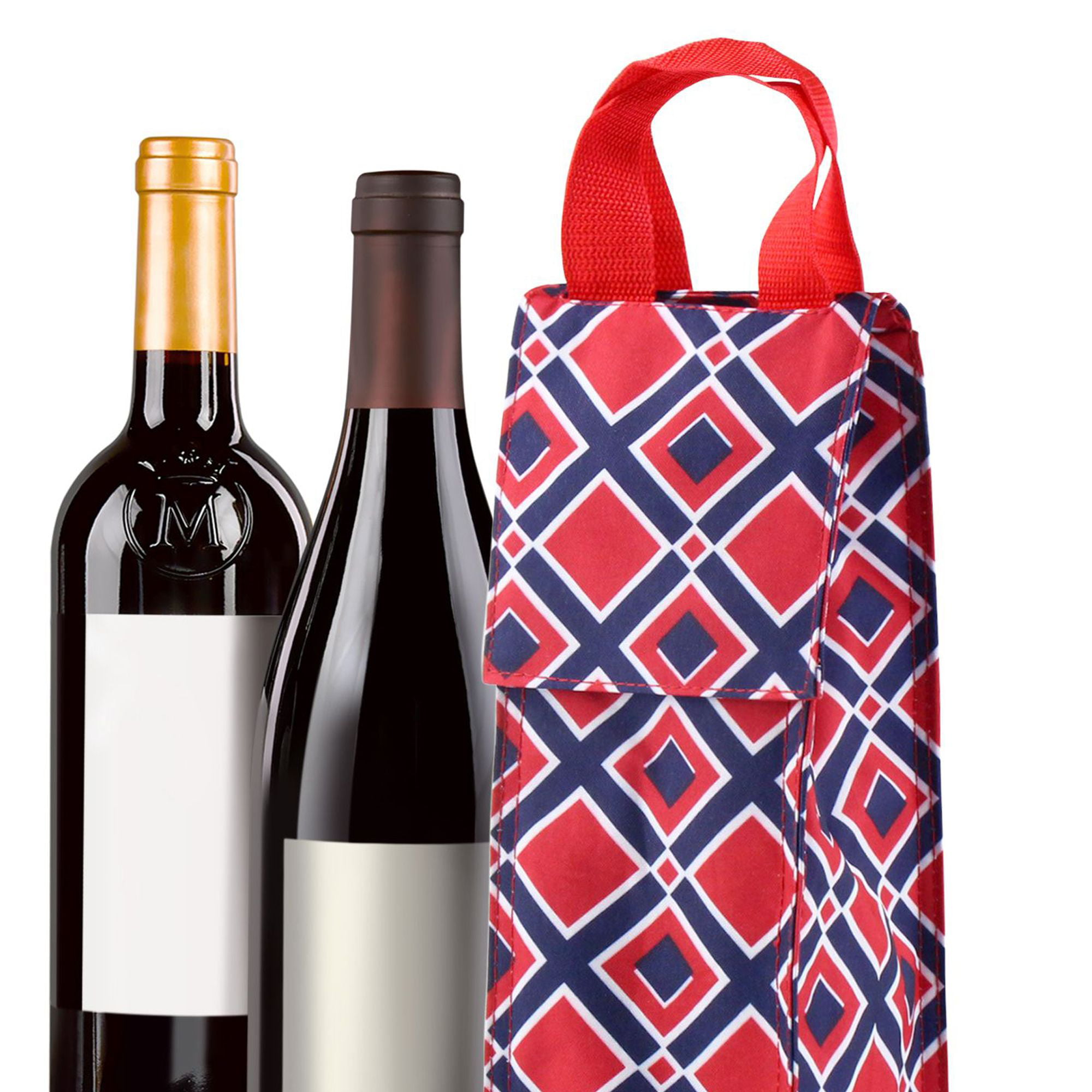 Strong Durable Black Plastic Vest Drink Wine/Bottle Carrier Bags 8" x 13" x 18"