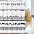 thumbnail image 2 of Black and White Shower Curtain for Bathroom Boho Extra Long Shower Curtains 84 Inches Bath Decor, Farmhouse Bathroom Curtains Set with 12 Hooks, Water Resistant, 72x84 Inch, 2 of 6