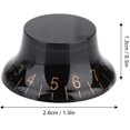 thumbnail image 2 of Guitar Volume Control 4 Pack Speed Tone Volume Control For Epi Lp Electric Guitarblack, 2 of 5