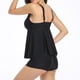 thumbnail image 5 of Trajes de baño tankini para mujer, trajes de baño de dos piezas, camiseta sin mangas con pantalones cortos, trajes de baño con control de barriga, 5 of 7
