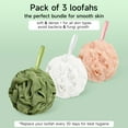 thumbnail image 5 of Metene Shower Loofah Sponge 3 Pack, Body Wash Scrubber Exfoliator Loofa, Men Women Bathing Accessorie, 5 of 6