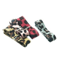 Yunhgft 4yds Lace Trim Sewing Crafts Velvet Leopard Ribbons 2.5cm Ornaments DIY Ribbon