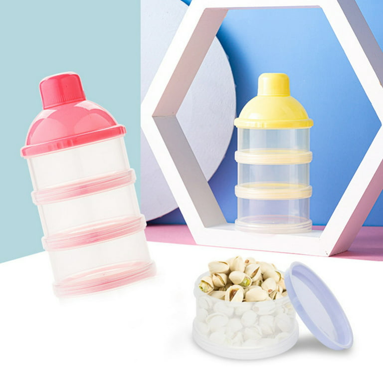 2 Pcs Milk Powder Box Food Supplement 3-layer Formula Dispenser Babies Baby Holder  Case Travel Containers - AliExpress