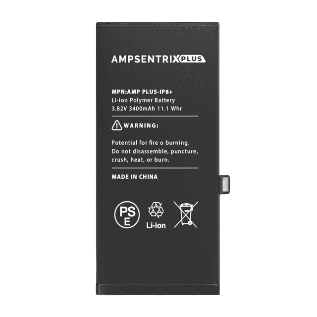 Replacement Extended Capacity Replacement Battery Compatible For iPhone 8 Plus (AmpSentrix Plus)