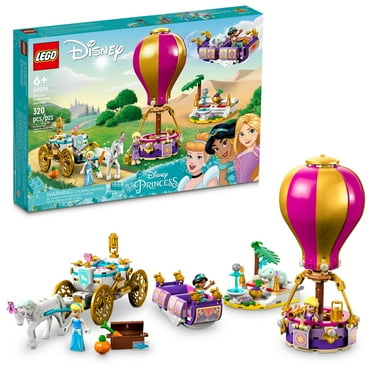 LEGO Disney Princess Enchanted Journey 43216 Building Set - 3in1 Playset with Cinderella, Jasmine, Rapunzel Mini Dolls, Toy Horse & Carriage, Hot Air Balloon, Gift for Girls, Boys, and Kids Ages 6 