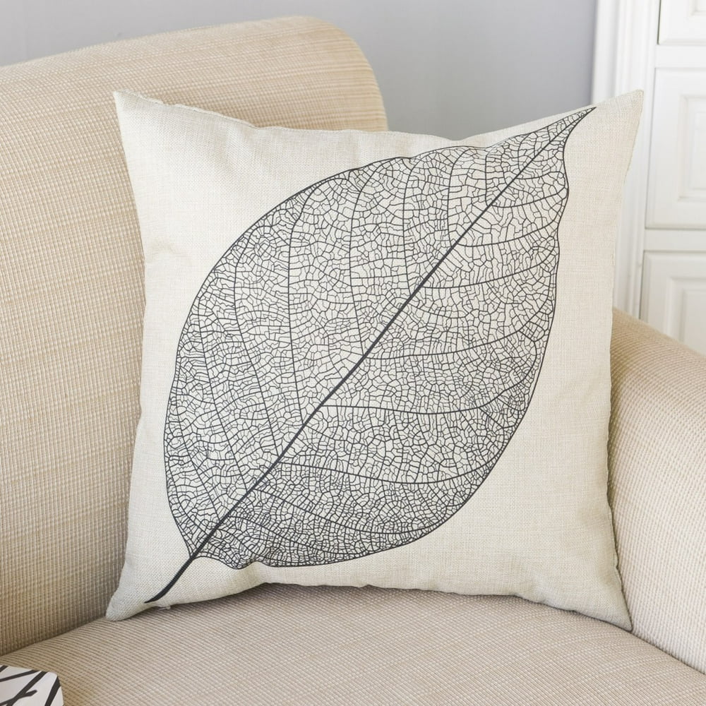 CLEARANCE! Set of Two Throw Pillows Case, Justdolife Leaves Cushion ...