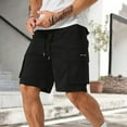 thumbnail image 6 of Short For Men Men'S Shorts With Elastic Waist Mens Cargo Shorts Elastic Waist Running Hiking Bermuda Shorts Knee Length Casual Summer Clothes with Multiple Pockets, 6 of 8