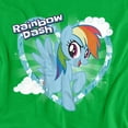thumbnail image 2 of My Little Pony Tv Rainbow Dash Women's T Shirt, Kelly Green, X-Large, 2 of 6