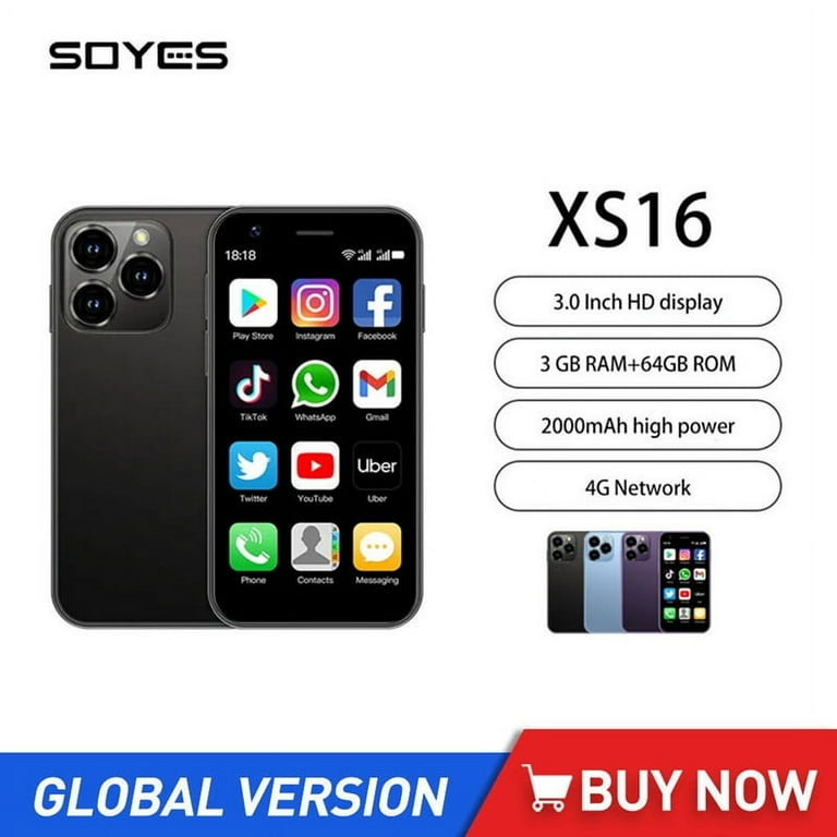 SOYES XS16 4G Mini Smartphone 3.0 Inch Display Android 10.0